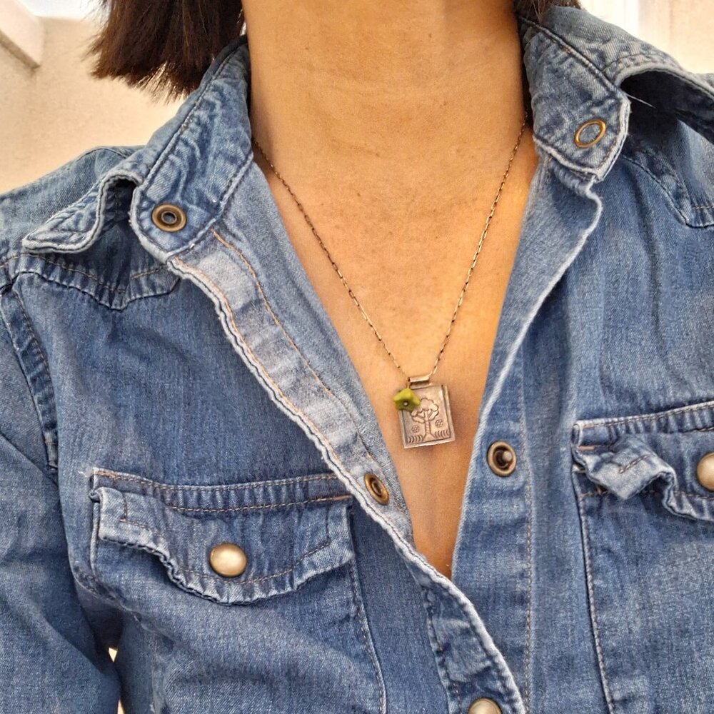 Handmade pendant and chain perfect for casual occasion